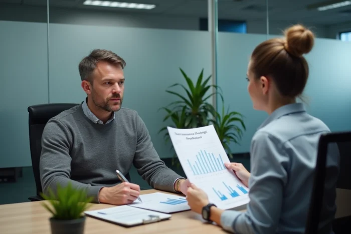 Consultation avec un conseiller financier pour maximiser le plafond de revenus disponible